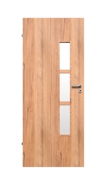 Полотно межкомнатной двери Domoletti Merida, левосторонняя, бельгийский дуб, 203.5 x 64.4 x 4 см
