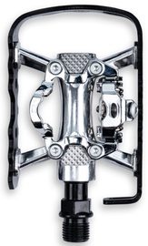 Педаль RFR Standard & Klick 14222, металл, серебристый/черный, 2 шт.