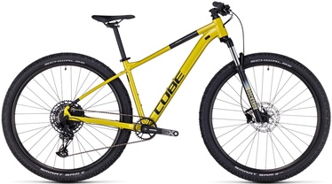 Велосипед горный Cube Analog, 27.5 ″, 16" рама, черный/желтый