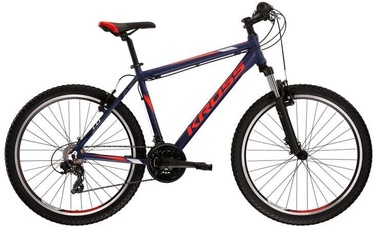 Велосипед горный Kross Hexagon 1.0, 26 ″, L рама, синий/красный