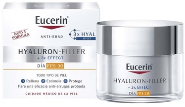 Sejas krēms Eucerin Hyaluron Filler + 3x Effect SPF30, 50 ml, sievietēm