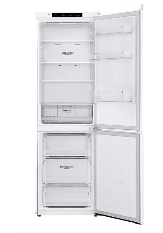 Холодильник морозильник снизу LG GBP31SWLZN