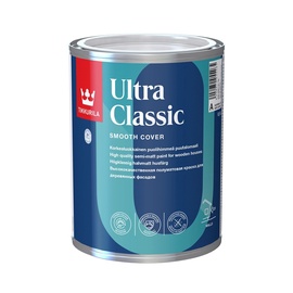 Krāsas koka fasādēm Tikkurila Ultra Classic, balta, 0.9 l