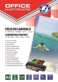 Lamineerimiskile Office Products, 125 μm x 426 mm x 303 mm, 100 tk