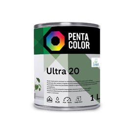 Dispersijas krāsa Pentacolor Ultra 20, balta, 1 l