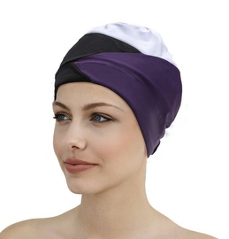 Dušas cepure Fashy Exclusive P03465 55, balta/melna/violeta