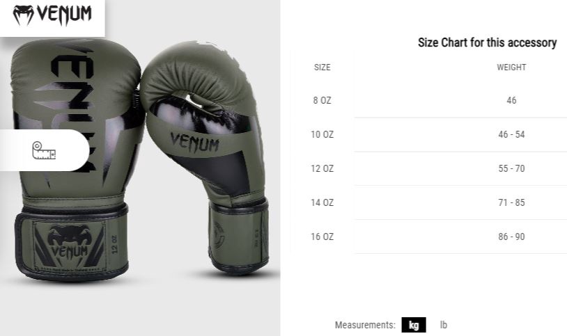 Боксерские перчатки Venum Elite, черный/хаки, 16 oz