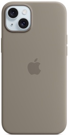 Telefona vāciņš Apple Silicone Case with MagSafe, iPhone 15, gaiši brūna