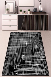 Ковровая дорожка Conceptum Hypnose Scratch Djt - Black, белый/черный, 150 см x 100 см
