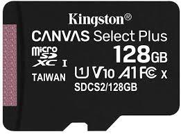 Mälukaart Kingston CL10 MICRO SD + ADAPTER, 128 GB