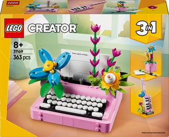 Konstruktor LEGO® Creator 3in1 Kirjutusmasin lilledega 31169, 363 tk