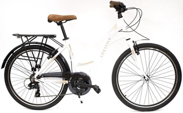 Велосипед городской Rocksbike CITY LIFESTYLE 2.0, 26 ″, 17" (44 cm) рама, белый