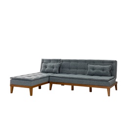 Dīvāngulta Hanah Home Fuoco, tumši pelēka, kreisais, 155 x 225 x 78 cm