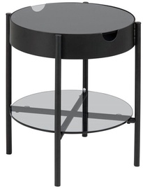 Kafijas galdiņš Actona Tipton 80389, melna, 450 mm x 450 mm x 500 mm