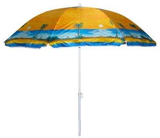 Paplūdimio skėtis Beach Umbrella, 155 cm, įvairių spalvų