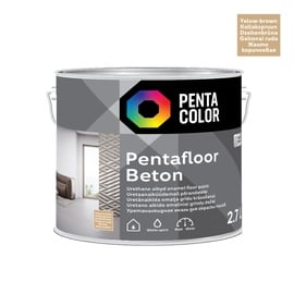 Grīdas krāsa Pentacolor Pentafloor Beton, dzeltenbrūna, 2.7 l