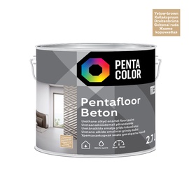 Grīdas krāsa Pentacolor Pentafloor Beton, dzeltenbrūna, 2.7 l