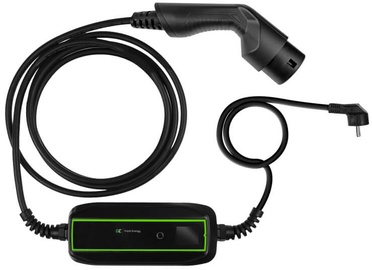 Провод Green Cell EV16 PowerCable Schuko Type 2, черный