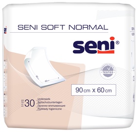 Защитная подстилка Seni Soft Normal, 90 см x 60 см, белый, 30 шт.