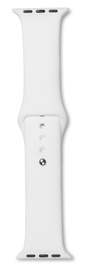 Siksniņa Estuff Silicone Strap for Apple Watch 44mm, balta