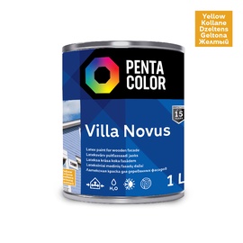 Fassaadivärv Pentacolor Villa Novus, kollane, 1 l