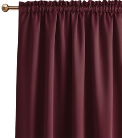 Nakts aizkari Room99 Laurel, bordo, 140 cm x 250 cm