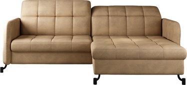 Stūra dīvāns Lorelle Texas 26, gaiši brūna, labais, 160 x 225 cm x 105 cm