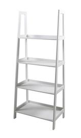 Riiul Home4you Wally 63x40x130 cm, valge (kahjustatud pakend)