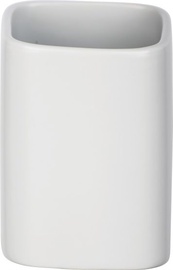 Стакан для зубных щеток Wenko Hexa 516000, белый, 6.5 см x 9 см x 6.5 см