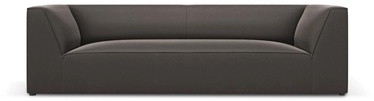 Dīvāns Micadoni Home Ruby Velvet, tumši pelēka, 232 x 92 cm x 69 cm