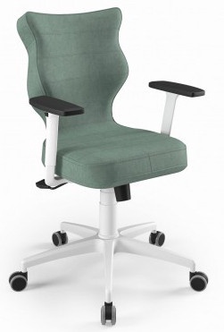 Офисный стул Perto AL05, 40 x 42.5 x 90 - 100 см, белый/зеленый