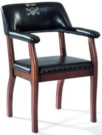 Детский стул Kalune Design Pirate Plus, коричневый/черный, 55 см x 84 см