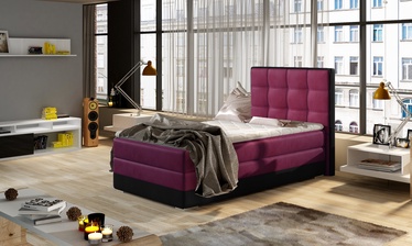 Кровать Aster Mat Velvet 68, Mat Velvet 99, 90 x 200 cm, фиолетовый, с матрасом, с решеткой
