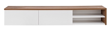 ТВ стол ASM Dallas, белый/дубовый, 180 см x 30 см x 40 см