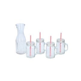 Klaaside ja karahvini komplekt Alpina 871125215493, klaas, 1 l, 5 tk