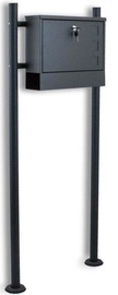 Postkast Bituxx B2M 3119, tumehall, 50 cm x 13 cm x 120 cm