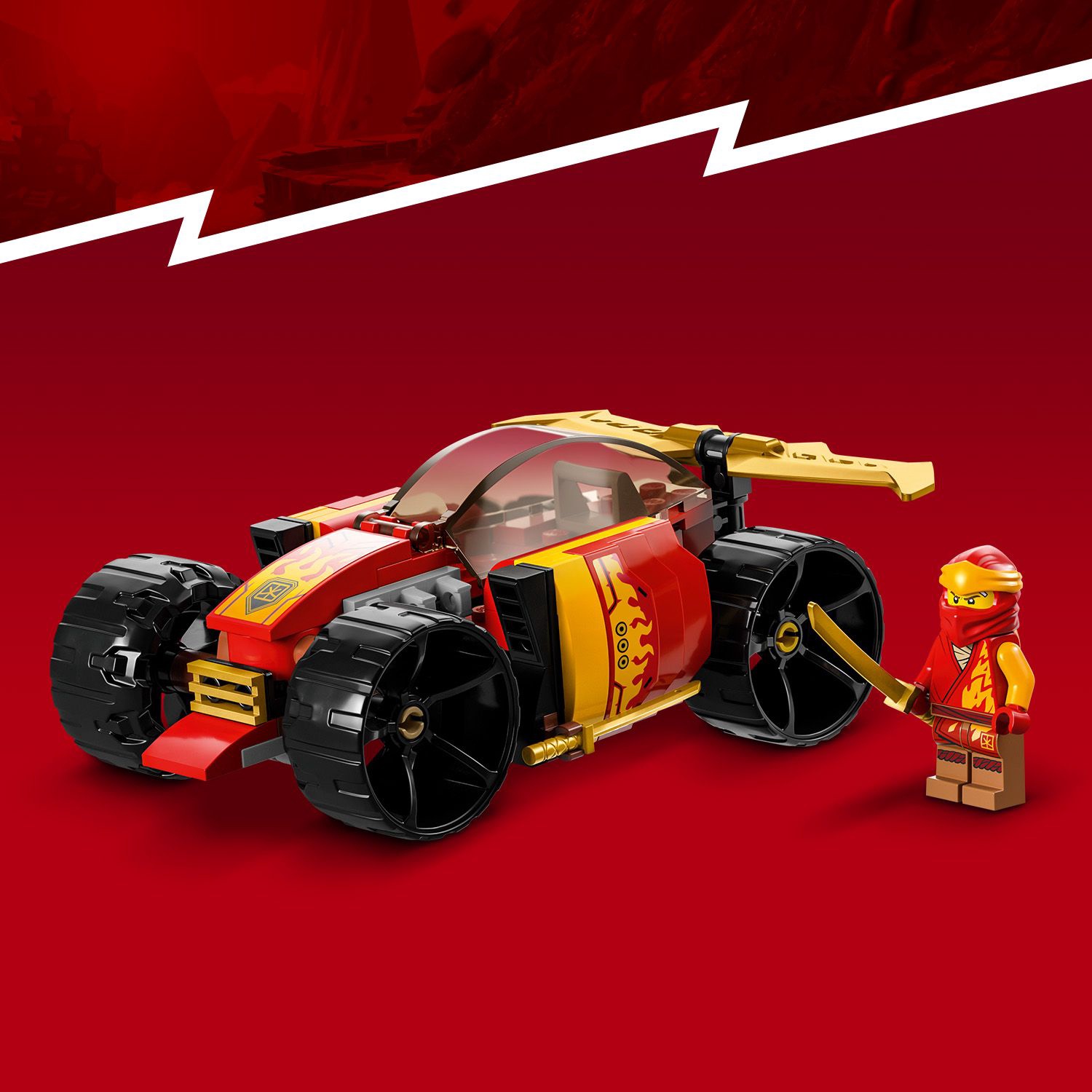 Конструктор LEGO® NINJAGO® Гоночная машина ЭВО Кая 71780, 94 шт. - K-rauta