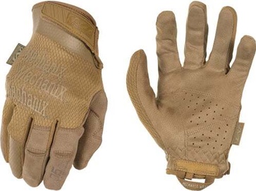 Darba cimdi pirkstaiņi Mechanix Wear Specialty Coyote MSD-72-008, ādas imitācija, brūna, S, 2 gab.