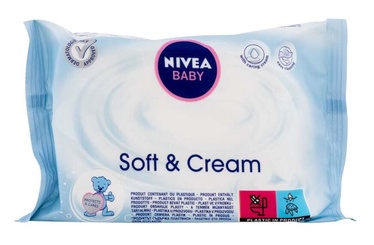 Mitrās salvetes Nivea Baby Soft & Cream, 20 gab.