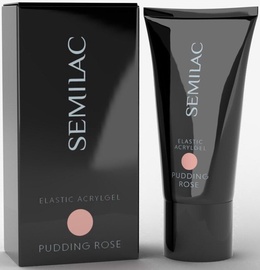 Лак-гель Semilac Elastic Acrygel Pudding Rose, 30 г