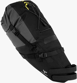 Велосипедная сумка Apidura BACKCOUNTRY Saddle Pack 10L, 420d нейлон, черный/серый