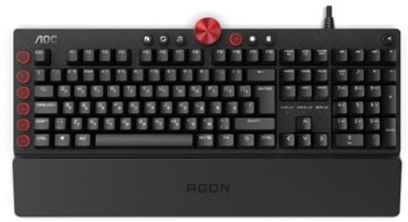 Klaviatūra AOC Agon AGK700 Cherry MX Red EN, melna