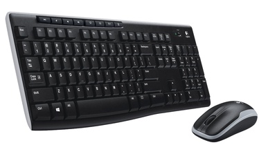 Клавиатура Logitech MK270 GE EN/DE, черный, беспроводная