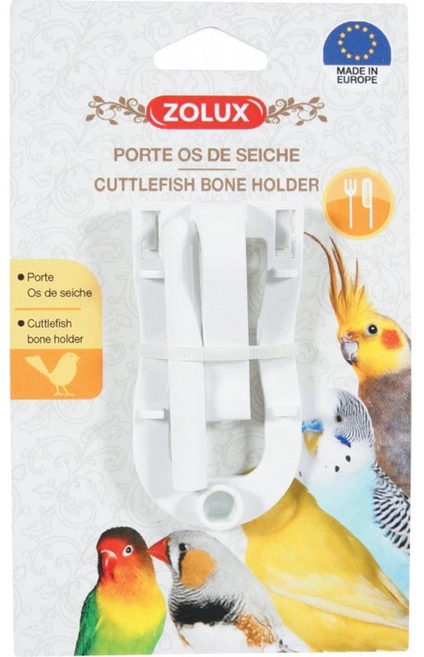 Подвесная кормушка для клетки с птицами Zolux Cuttlefish Holder, 8 см x 4.6 см x 8.5 см
