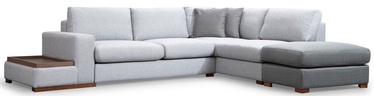 Stūra dīvāns Hanah Home Loop 4, pelēka/gaiši pelēka, labais, 308 x 246 cm x 85 cm