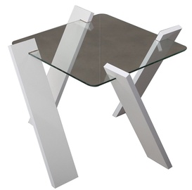 Kafijas galdiņš Kalune Design Roman Mini, balta, 570 mm x 570 mm x 410 mm