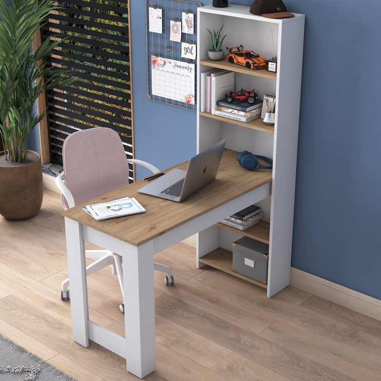 Galds Kalune Design HA106 2493, balta/valriekstu