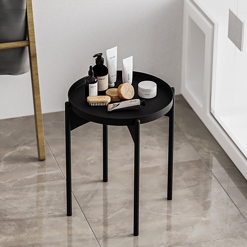 Журнальный столик Kalune Design SHB-002-A, черный, 44 см x 44 см x 57 см