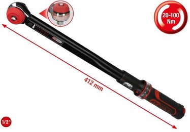 Ключ KS Tools ErgoTorque, 412 мм