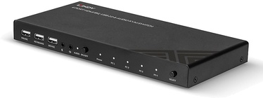 KVM komutators Lindy 4-Port HDMI 4K60, USB 2.0 & Audio KVM